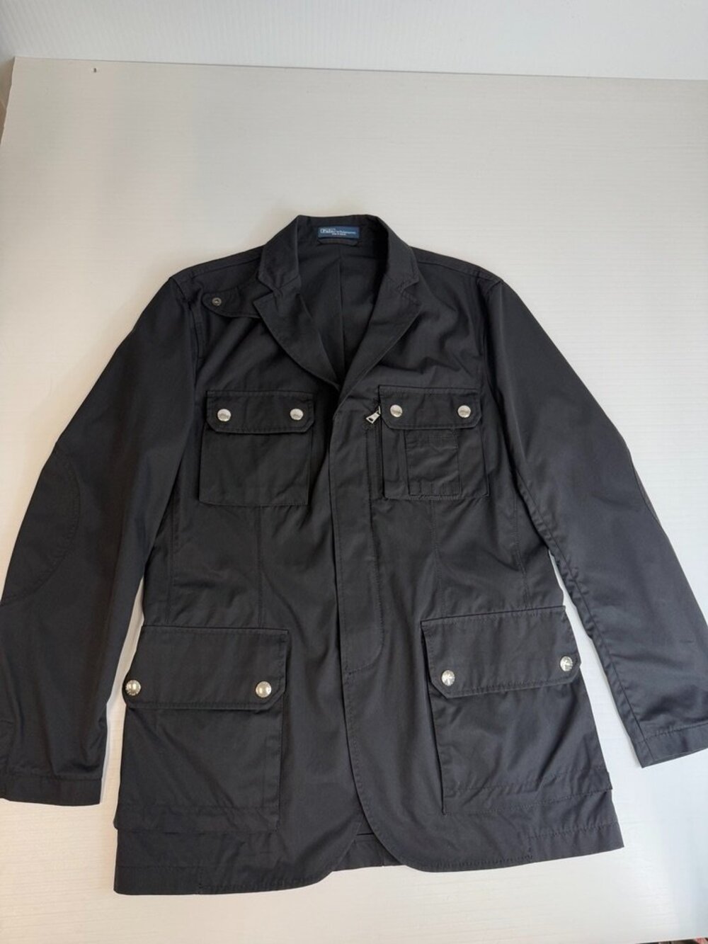 Vintage Ralph Lauren Jacket Men Medium Military Utility Cago Pocket Zip Work Nw